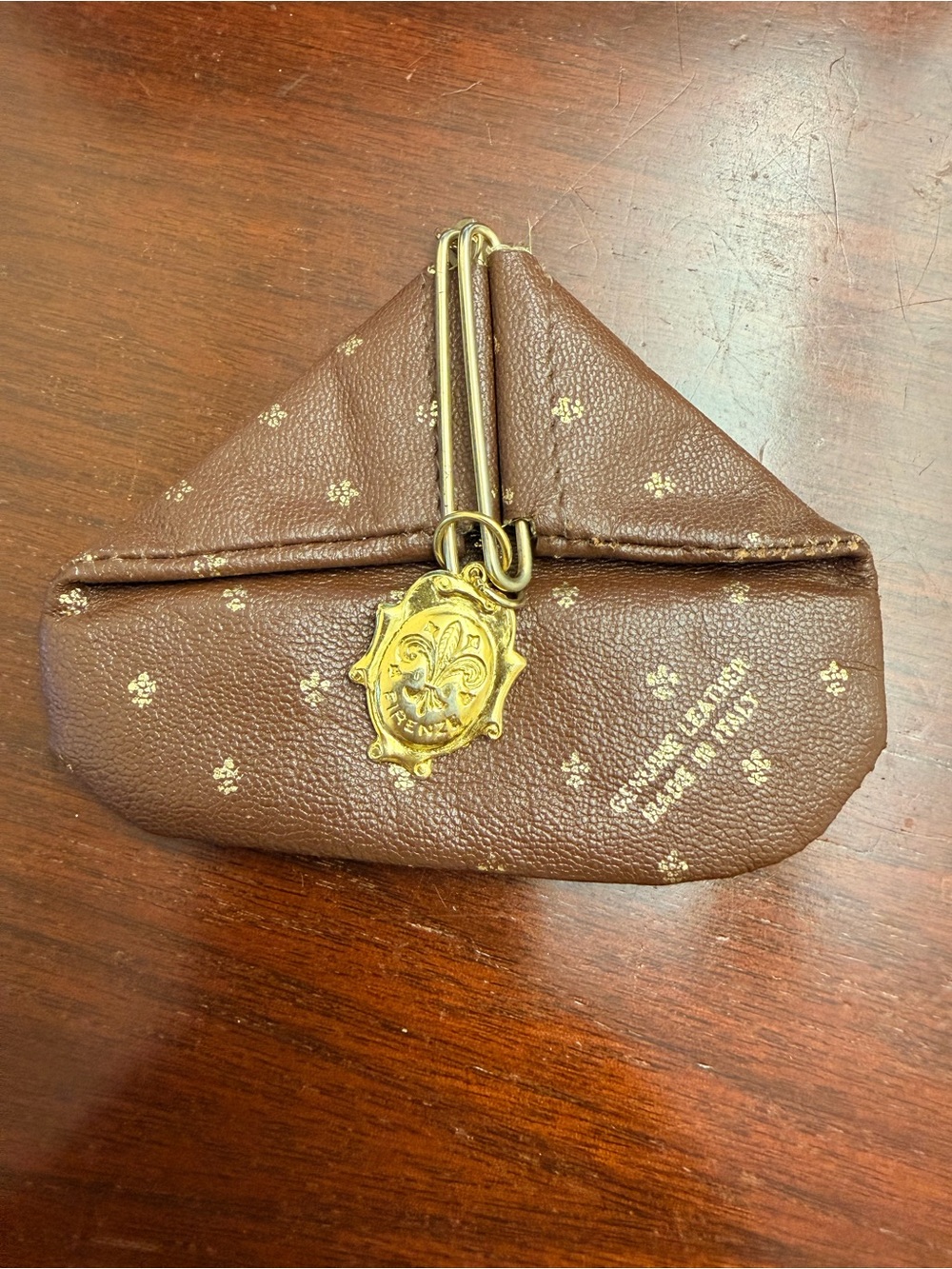 Vintage Fiocchi Firenze leather coin purse Italy